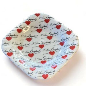 I Love Opryland Souvenir Ashtray Hearts Trinket Jewelry Nashville Valentines Day